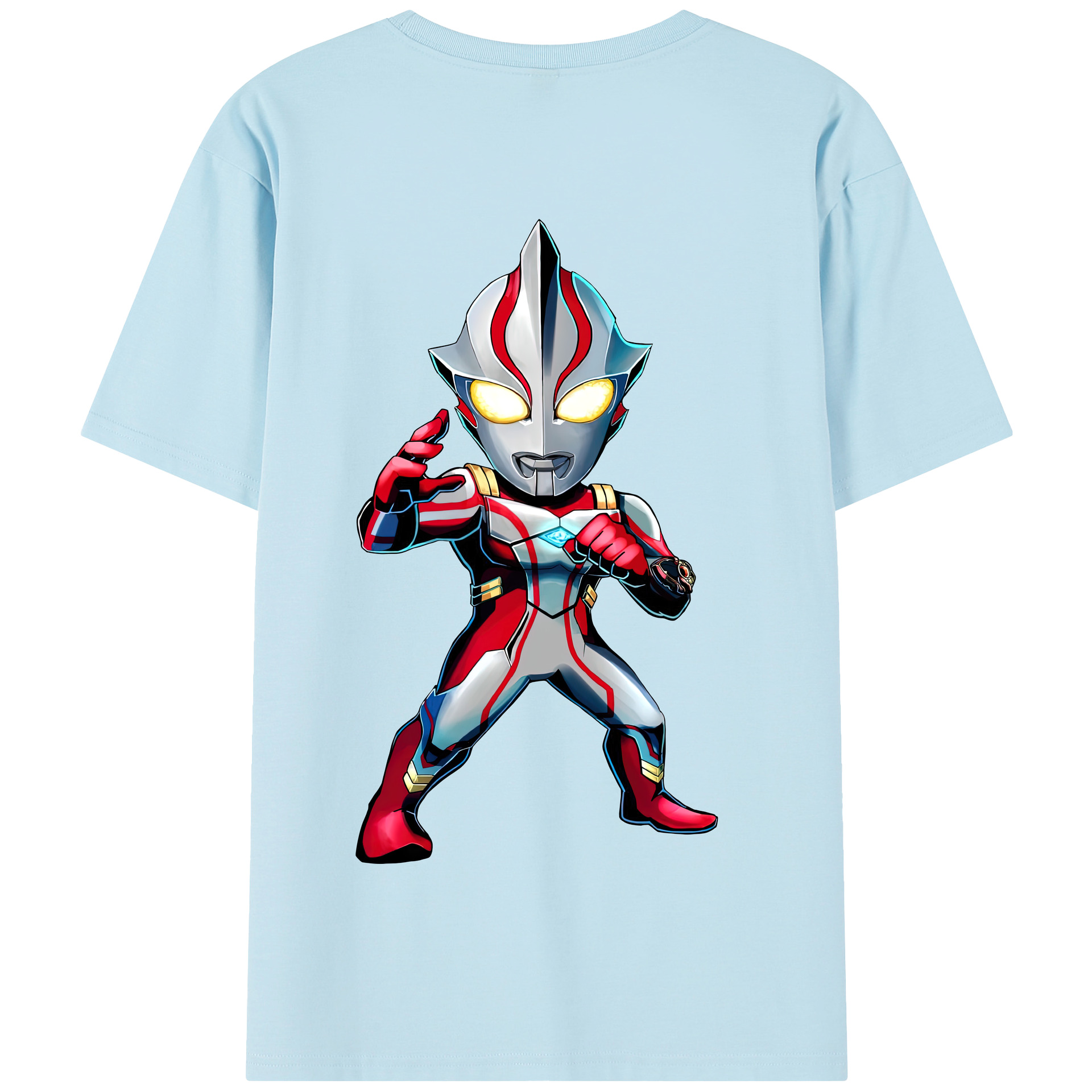 （画像用） ウルトラマン Ultraman 綿100％半袖Tシャツ（背面プリント）